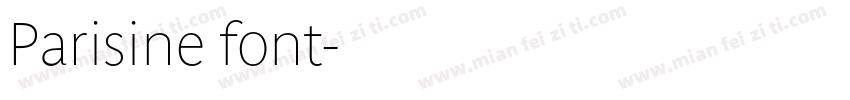 Parisine font字体转换